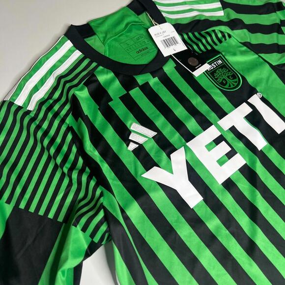 Adidas Austin FC 2023/24 Home Jersey Green Black HI1835 Men’s Size L Soccer MLS - Picture 6 of 7